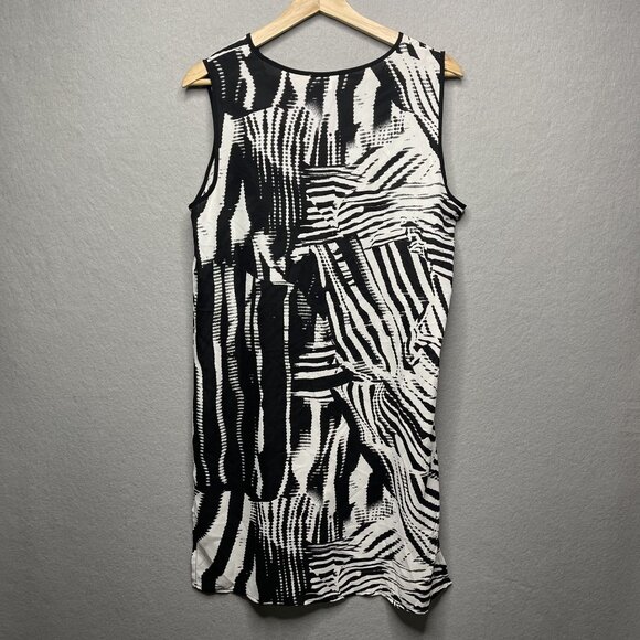 Zebra Print Sleeveless High-Low Top By Spense Size M - Picture 4 of 5